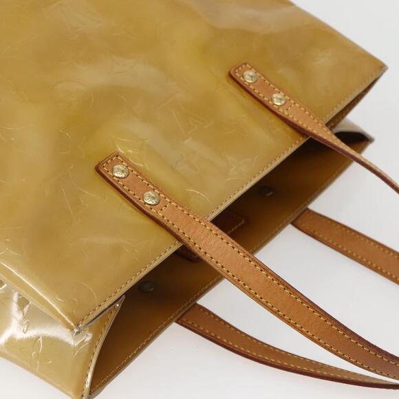 LOUIS VUITTON Monogram Vernis Reade MM Hand Bag Beige M91141 - Picture 6 of 12